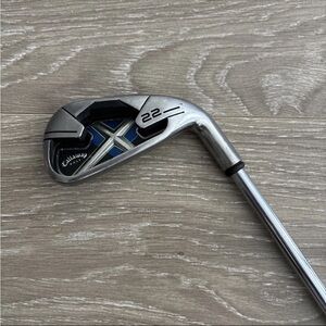 Silver and Blue Golf Callaway X22 Single 4 Iron Steel Uniflex